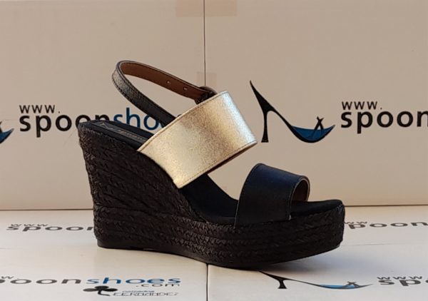 M-130  Soleil  Oro/Negro  Piso Triple Evita Negro - Imagen 2