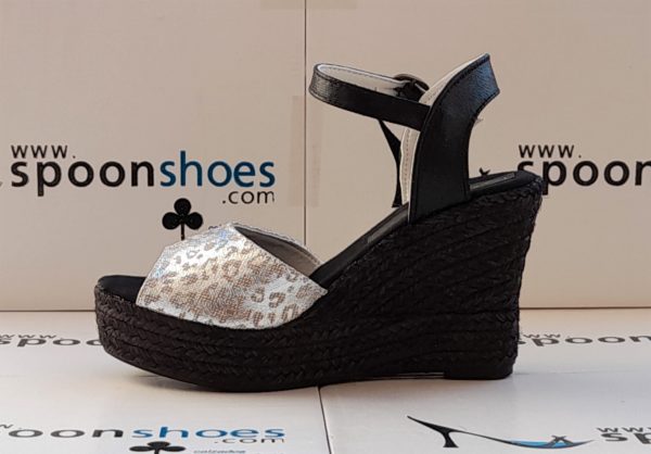 M-54  R-2075 Plata / Soleil Negro  Piso Triple Evita Negro - Imagen 5